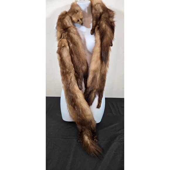 Large Brown 4 pelt Albrecht Furs St. Paul Minnesota Sable Stole